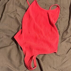 TNA Red Shapewear Bodysuit